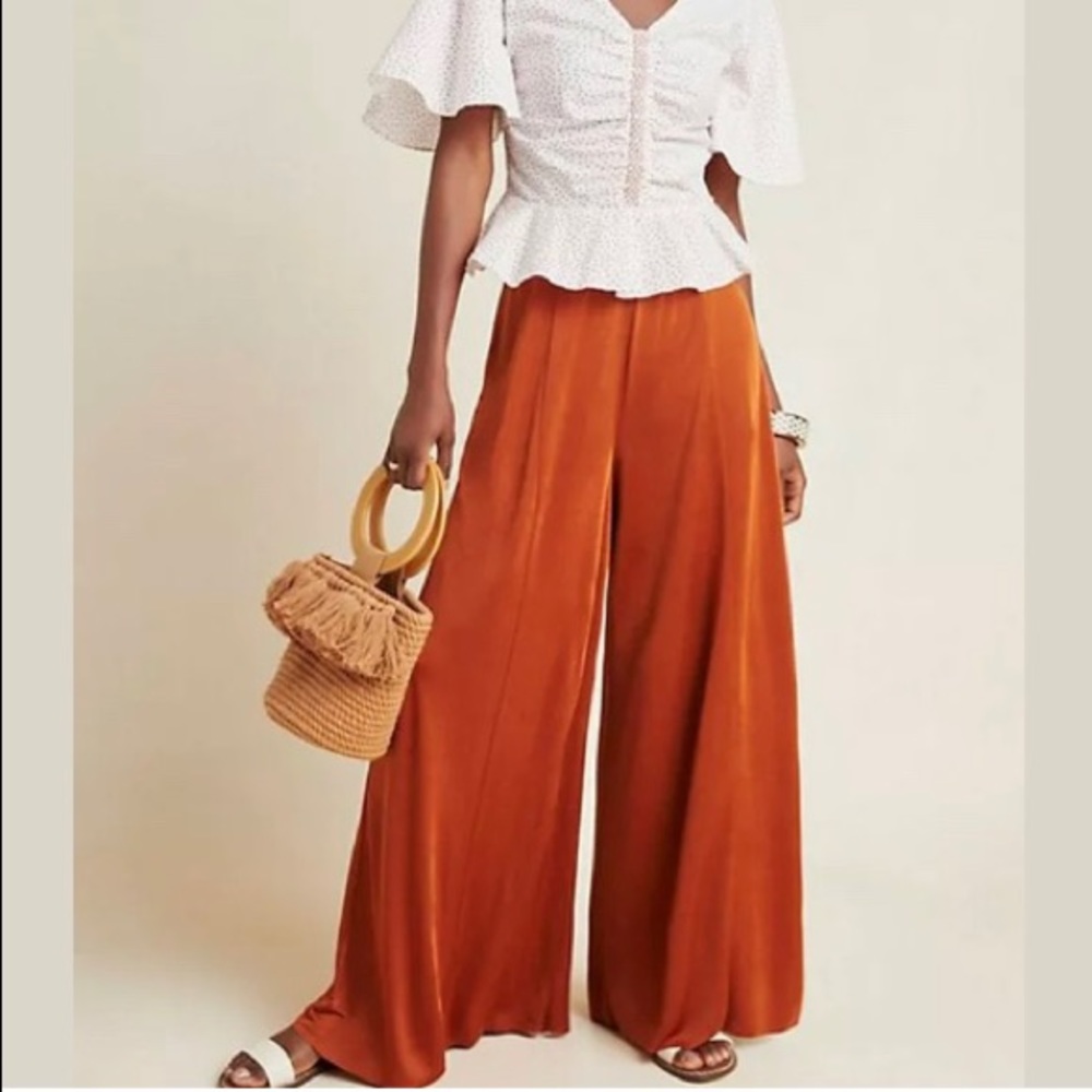 NWT Anthropologie Shiloh Knit Wide Leg Pant Size M